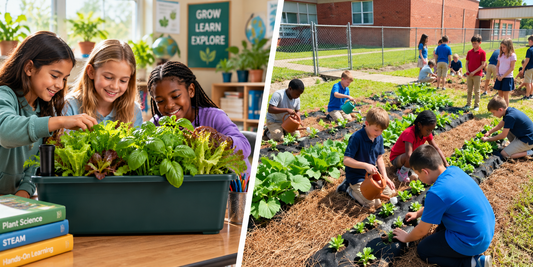 earth box vs Farming the Future raised bed garden