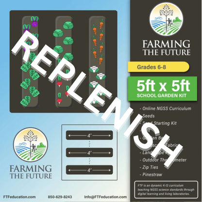 6-8 School Garden Lab REPLENISH Kit w/ Curriculum Subscription
