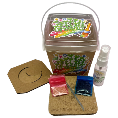 GrowArt™ Grow-Your-Own Seed Art Kit — Edible Microgreens Craft for Kids