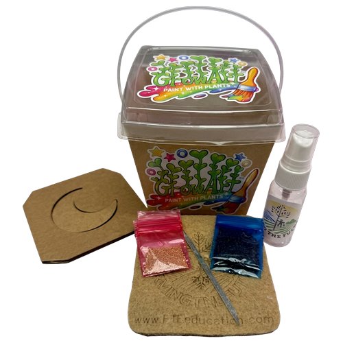 GrowArt™ Grow-Your-Own Seed Art Kit — Edible Microgreens Craft for Kids