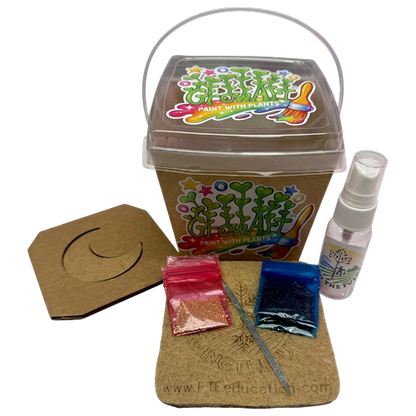 GrowArt™ Grow-Your-Own Seed Art Kit — Edible Microgreens Craft for Kids