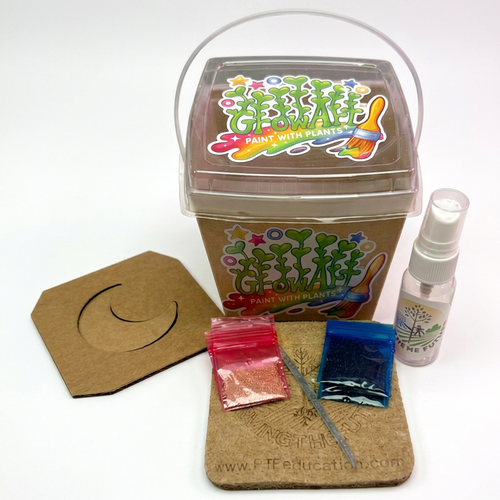 GrowArt™ Grow-Your-Own Art Kit: Edible Microgreens Kit DELUXE Classroom Bundle (24)