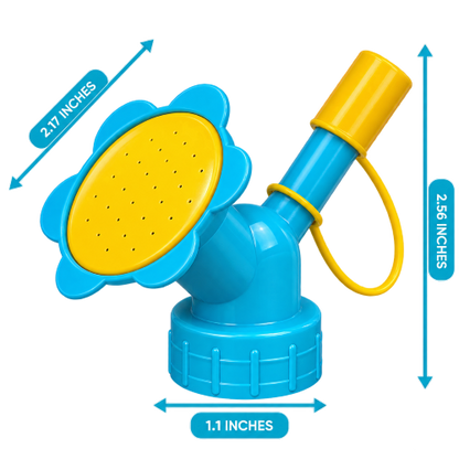 Bottle-Top Watering Spout — Dual Sprinkler and Stream Nozzle for Classroom Gardens